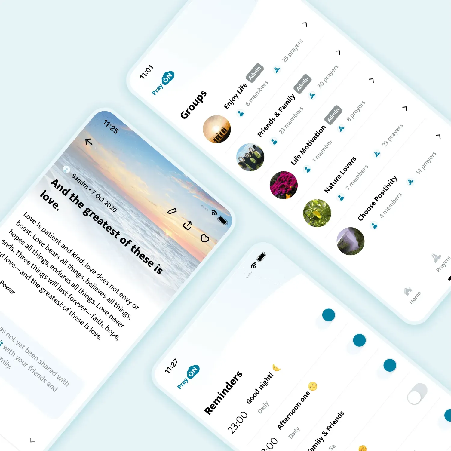 Innovative prayer organizer app that brings daily prayer life to the next level